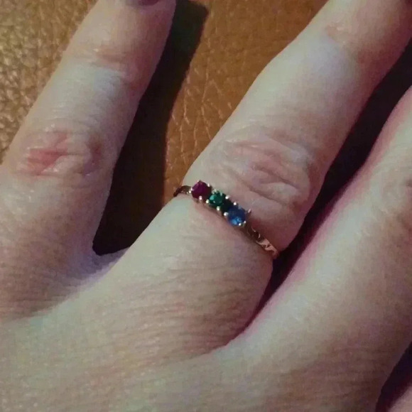 💙🌹Gold-plated Mother's ring. yellow - Picture 3 of 8